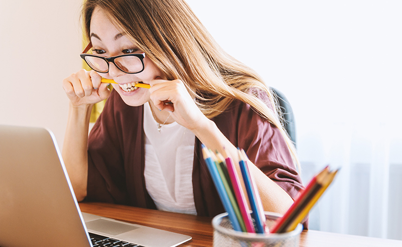 La esposa adicta al trabajo.