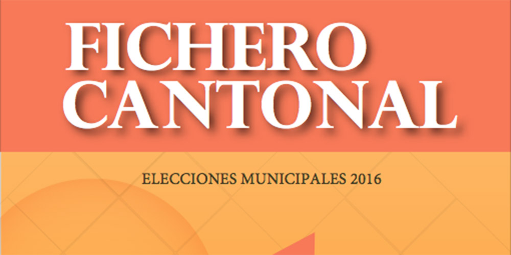 TSE lanza fichero cantonal