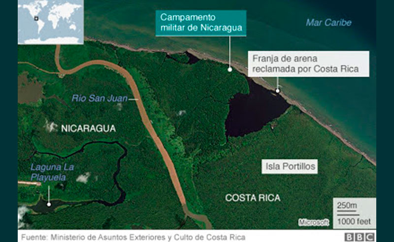 Costa Rica - Nicaragua: CIJ dará a conocer el 2 de febrero sentencia sobre carpa militar de Nicaragua en playa y dos asuntos más 