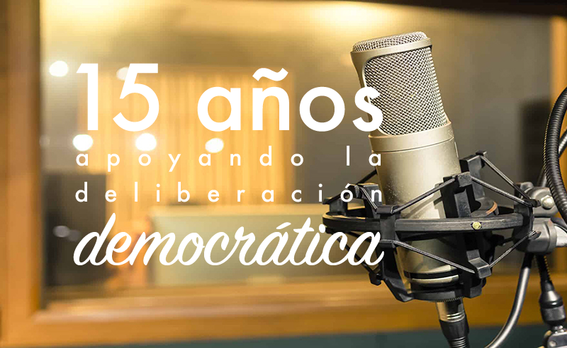 1 febrero: 15 años apoyando la deliberación democrática. Con Roberto Gallardo y Boris Ramírez.