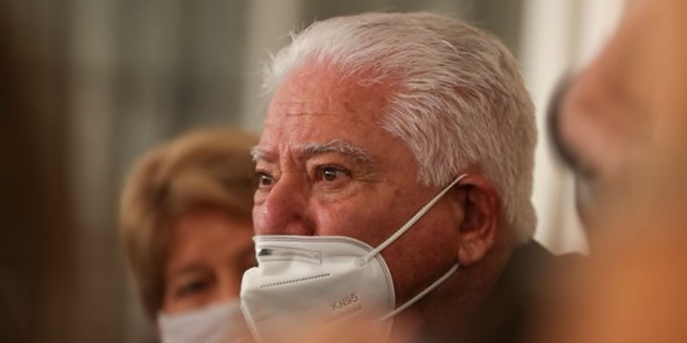 9 octubre:  José Miguel Corrales pidió perdón por no haber previsto el ingreso de grupos criminales a las manifestaciones. Con Abril Gordienko y Christian Marín Müller.