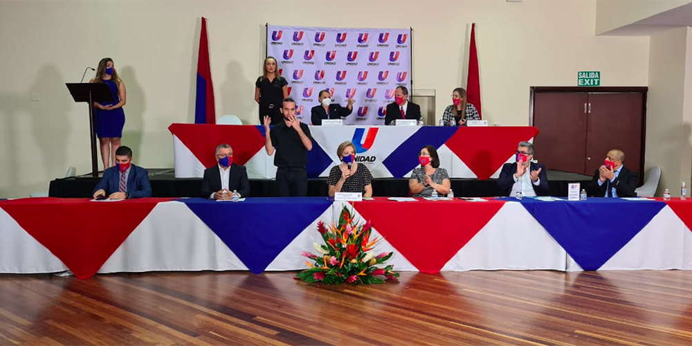 1 julio: El PUSC ha elegido a su candidata para enfrentar el proceso electoral 2022. Con Juan Carlos Hidalgo.