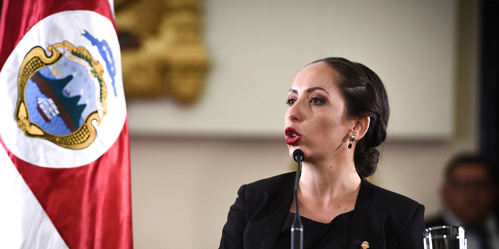 6 agosto: La aspirante a la candidatura del PAC para las elecciones nacionales Carolina Hidalgo presentó una guía de su plan de gobierno. Con Carolina Hidalgo.