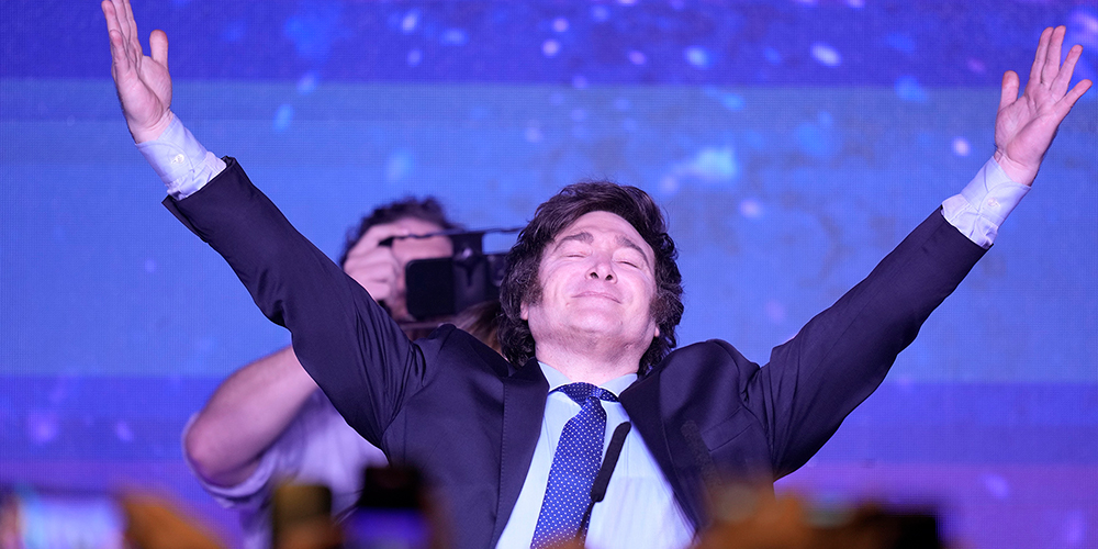 20 noviembre: Javier Milei nuevo presidente electo de Argentina. Con Carolina Ovares y Saul Buzeta. 