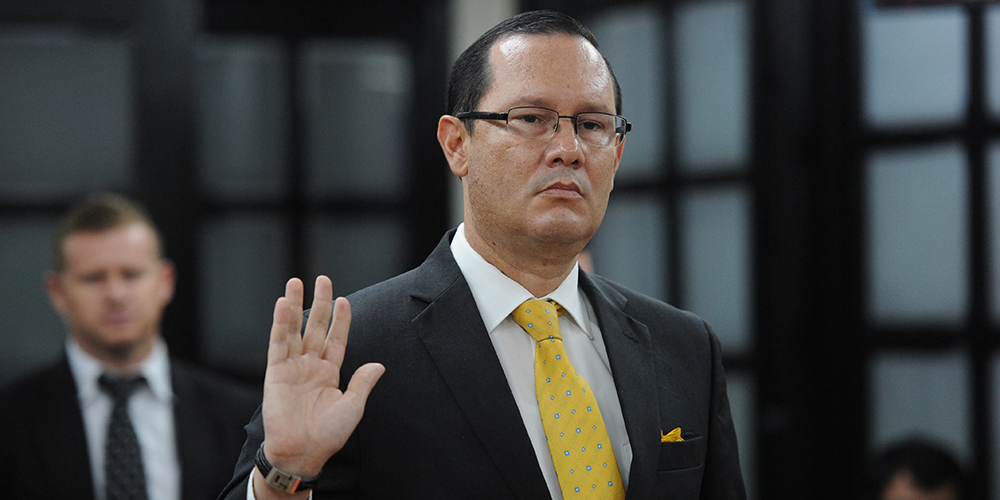 8 octubre 2025: Tribunal Penal avala extradición de Celso Gamboa. Con Marvin Carvajal y Gerardo Huertas.