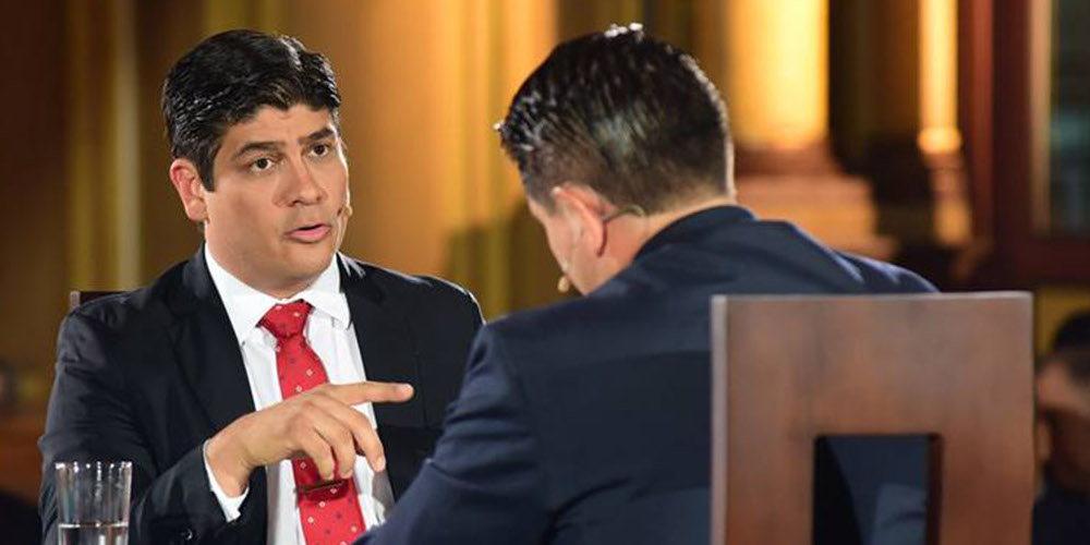28 de marzo: Candidato del Partido Acción Ciudadana llega al final de su campaña aferrado al concepto de unidad nacional, con Carlos Alvarado 